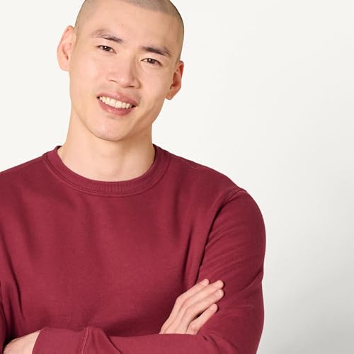 Image of Amazon Essentials Men's Crewneck Fleece Sweatshirt with Ribbing (Available in Big & Tall)