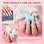 Aokitec 4 Colors Dip Powder Nail Set - All Season Pink Series Dipping Powder Glitter Cherry Blossom Nude Pink Dip Powder Starter Kit French Nail Art DIY Gifts for Women Girls, Sweet Plum Color Set - Image 5