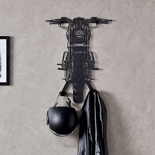 UNIQ GHUDS Black Helmet Holder Wall Mount Unique Design, Helmet Stand Motorcycle Helmet Accessories, Helmet Rack, Helmet Hanger Hook, Motorcycle Helmet and Jacket Holder Wall Mount