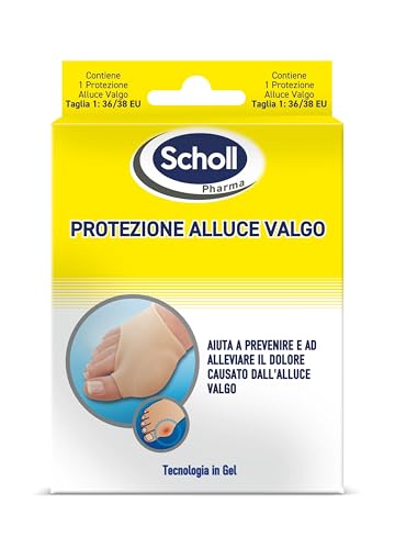 Scholl Protezione Alluce Valgo, 1 Fascia Elastica con Protezione in