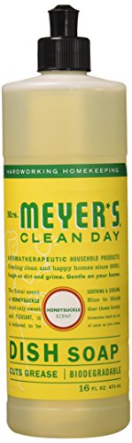 MRS. MEYER'S DISH SOAP,LIQ,HONEYSUCKLE, 16 FZ by Mrs. Meyers Clean Day