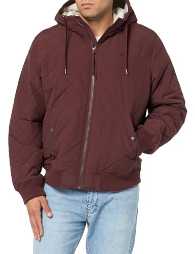 Levi's Men's Diamond Quilted Hoody Bomber with Sherpa Lining4