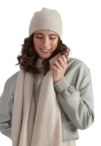 Style & Republic Women&rsquo;s Ribbed Cuff Beanie, 100% Cashmere, Soft & Stretchy with Ribbed Edge, Warm...