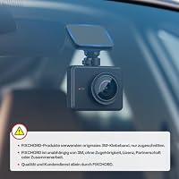 Doppelseitiges Klebepads Extra Stark, 6 Stück Doppelseitige Dashcam Klebepads, Klebepads für Dashcam GoPro Autokamera Actionkamera, für Windschutzscheibe und Armaturenbrett, Zuschneidbare – Ansicht 2