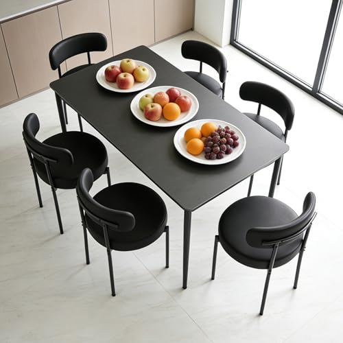 DYHOME Dining Chairs Set, PU Upholstered Dining Room...