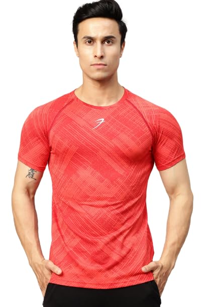 Ozone Jacquard Sports and Gym Tshirt for Mens-image-38