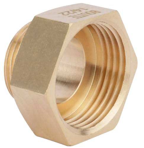 Boutté – Mamelon laiton réduit femelle 26x34 vers mâle 20x27 – Raccord plomberie/arrosage – Laiton massif
