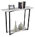 Convenience Concepts Graystone Console Table, Faux Birch/Slate Gray Frame