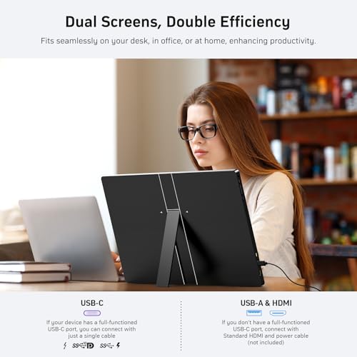 Image of Anyuse 18.5 inch 100Hz FHD IPS USB-C HDMI Portable Monitor
