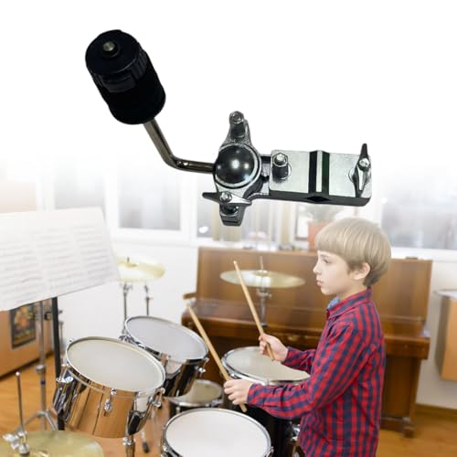Soporte de brazo único para platillos, montaje de batería, extensión con sistema para reducción de vibraciones miniatura 3
