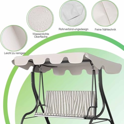 Techo de repuesto para columpio terraza resistente al viento UV 6