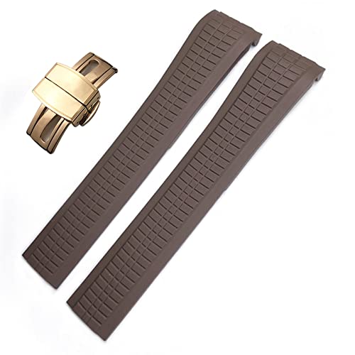 Bracelet montre pour Patek Aquanaut 5167A en élastomère FKM premium avec boucle déployante