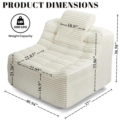 Sillón Giratorio Pana Blanco miniatura 2