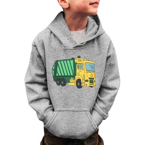 Sweat à manches longues garçon anti-froid | Pull à capuche hiver 3-14 ans