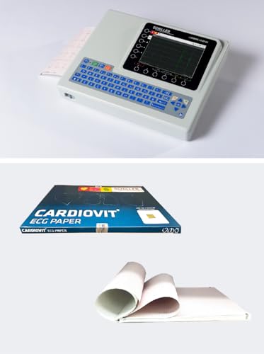 Image of ECG Paper For CARDIOVIT AT-102 G2 | SCHILLER ECG Paper | Length 280 mm And Height 210 mm | 114 Sheets In One Pack (THIN 114 Sheets)