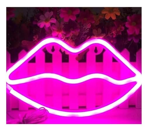 Enseigne au néon Lèvres fumantes décoration murale salon et pub Neon4
