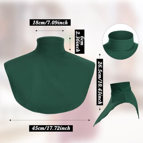 Image of Cutecrop Turtleneck Dickey Extra Large Fake Collar Detachable Dickey Collar Half Mock Turtleneck for Men Women