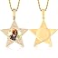 43 Star Pendant(Gold)+Rope Chain 326