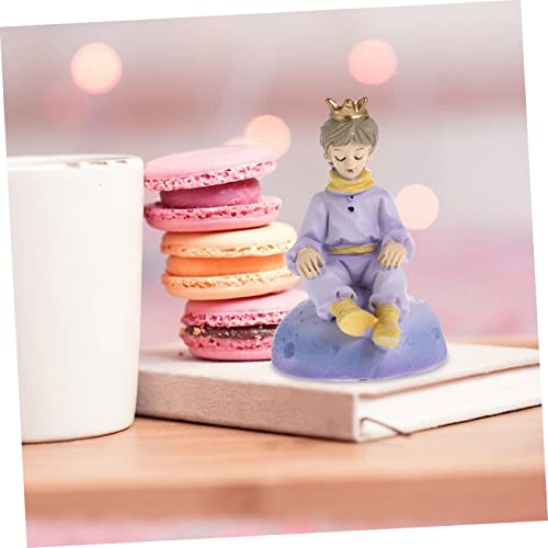 Amosfun Enfeites Príncipe Colecionável Estatueta Estátua Do Príncipe Decoração De Aquário Figura De