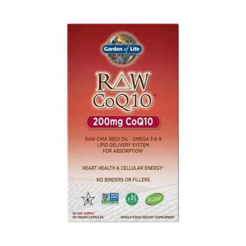 Garden Of Life 101813 Coq10 200Mg, Vegetarian Omega 3 6 9 Supplement Raw Co Q 10 Chia Seed Oil thumb #2