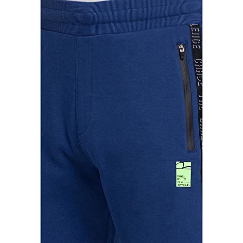 Image of Spykar Men's Knit Slim Fit Track Pants