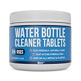 Essential Values 24 Tablets Water Reservoir & Bottle Cleaning Tabs, Quickly Removes Stubborn Stains & Odors - Great for Hydration Backpack Bladders & Water Bottles
