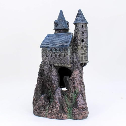 Penn-Plax Castle Aquarium-Dekoration, handbemalt mit realistischen Details, über 36,7 cm hoch, Teil B, 12.8 x 14.8 Inch – Bild 6