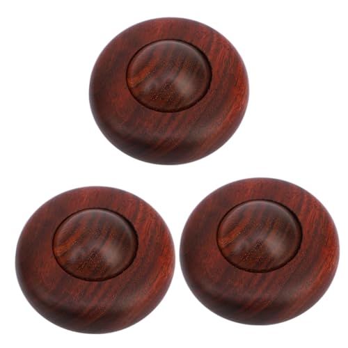 Healeved 3 Pz Palline Da Massaggio Palline Per L'allenamento Delle Giocare Calcio Giocattoli Palla Palmare Ruota Massaggiante Palloni Portatili Palline Di Legno Mogano