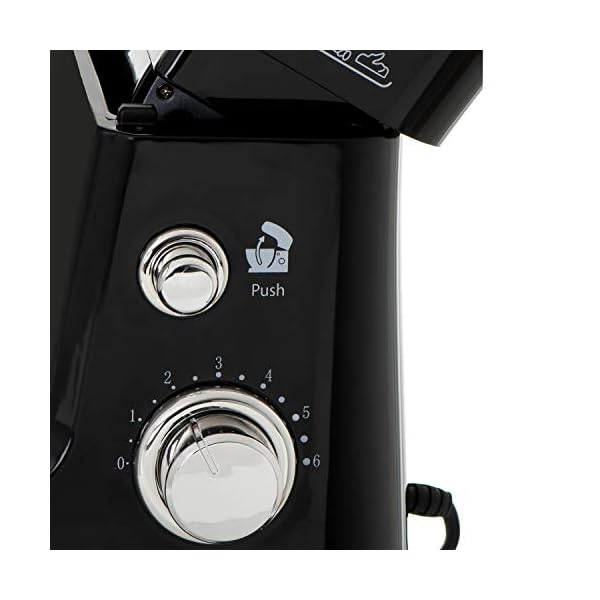 JUNG MESKO MS4217 Küchenmaschine, Knetmaschine, 1200W, Edelstahl Schüssel 3,5 L, 6 Stufen, Rührmaschine mit Knethaken, Rührbesen, Schlagbesen – Bild 7
