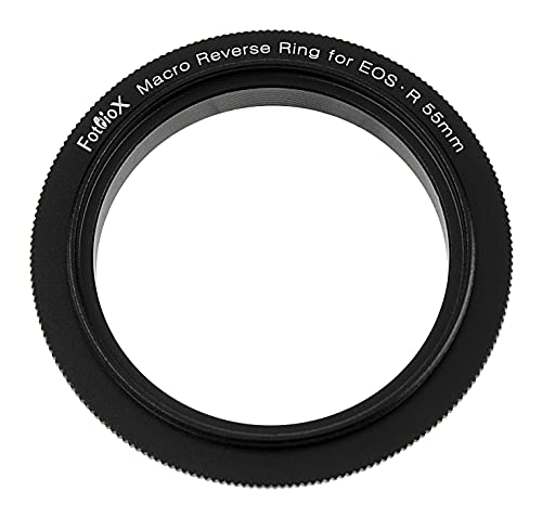 Fotodiox Makro-Umkehrring, kompatibel mit 55-mm-Filtergewinde zu Canon RF-Mount-Kameras – für Rückfahrobjektive Fotodiox Makro-Umkehrring, kompatibel mit 55-mm-Filtergewinde zu Canon RF-Mount-Kameras – für Rückfahrobjektive