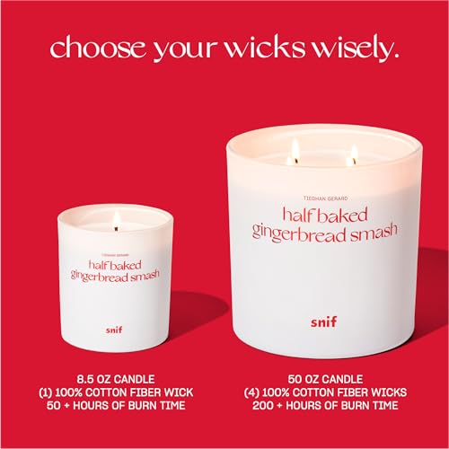 Half-Baked-Harvest-Gingerbread-Smash-Holiday-Scented-Candle-by-Snif-Gourmand-Spicy-Vanilla-Scent-50-Hours-100-Cotton-Fiber-Wicks-Soy-Wax-Blend-Non-Toxic-Vegan-85oz