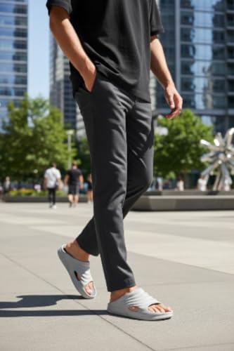 Image of GLJ All Weather Men Casual Sandal Flip Flops Home EVA Soft Slippers True Fashion Outdoor Beach Flat Foam Slides