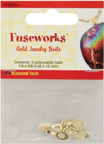FuseworksSmall Gold Jewelry Bail, 5-Pack
