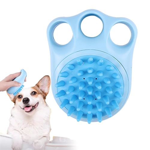 Cepillo de baño para perros – Cepillos de aseo antideslizantes para perros con dispensador de champú, productos de depilación de perros y gatos para hospital de mascotas, refugio de mascotas, hogar,