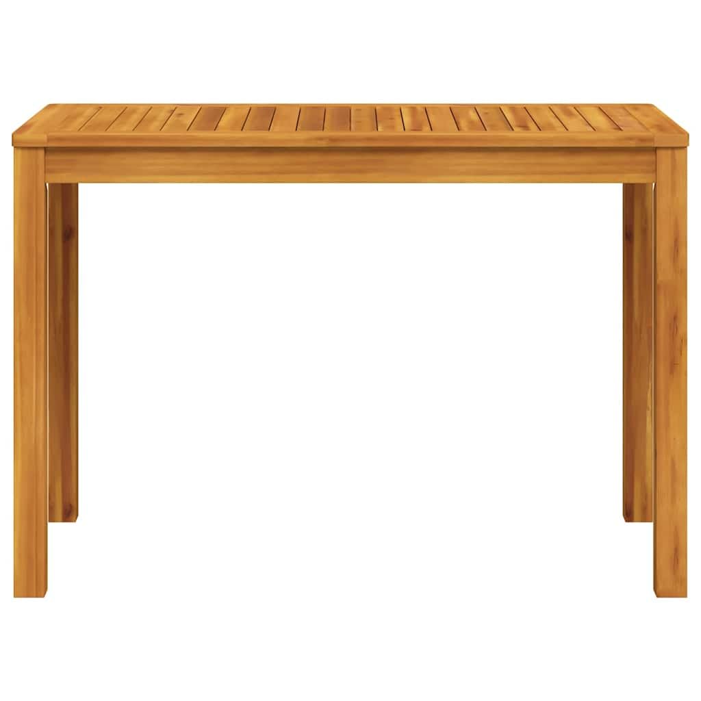 Stół ogrodowy z litego drewna akacjowego 110 x 55 x 75 cm | Wytrzymały, trwały, łatwy w pielęgnacji, rustykalny urok, idealny na taras lub dziedziniec
