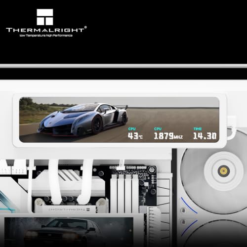 Image of Trofeo Vision 11.3 LCD White, 1920x400 Resolution-Support Switching Between Multiple Dynamic Images /Videos,Magnetic Display Screen-11.3in,Customize Display-Image /Video