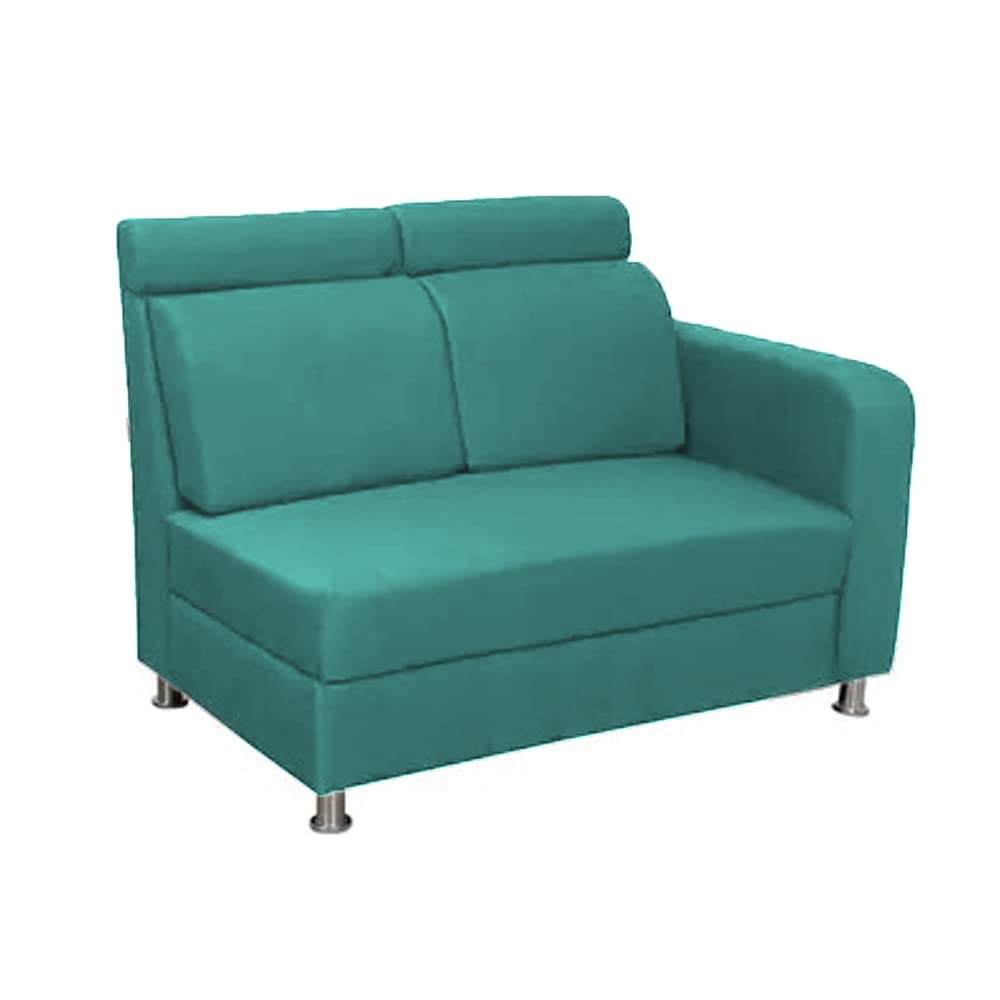 BRAXTON Ammya LHS 4 Seater L Shape Sofa Set for Living Room (Turquise Fabric) 1