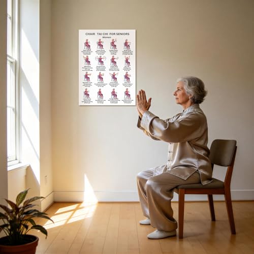 Guide d'exercices assis de Tai Chi pour gym douce à la maison - 4