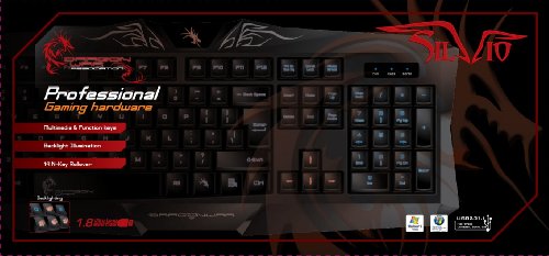 Guerra de los Dragones Silvio Multimedia Gaming Keyboard