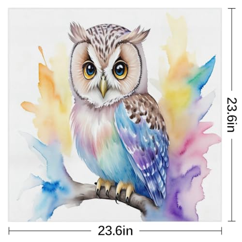 Silk Scarf for Women, Badger Animal Wildflowers Breathable Hair Scarf, Square Neckerchief2