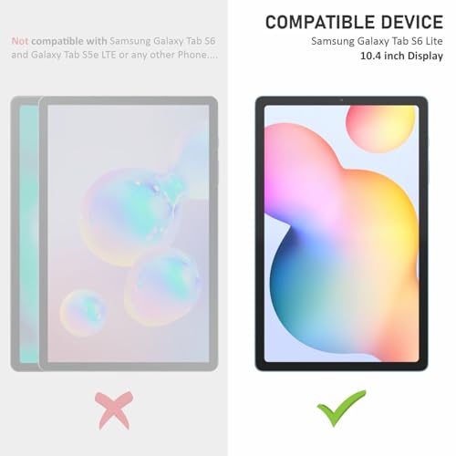 Image of SupCares Tempered Glass for Samsung Galaxy Tab S6 Lite (10.4 Inch) With Installation Kit | Military-Grade Gorilla Screen Protector | Edge to Edge Coverage | Transparent (For)