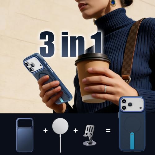 Coque antichoc iPhone 17 Pro Max bleu carbone pour éviter les rayures - 6