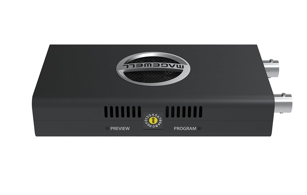 Magewell Pro Convert SDI Plus – 3G-SDI to Full NDI Encoder with SDI Loop-Through, Advanced Video Processing, RJ45 Gigabit Network, PoE/USB Power, PTZ & Tally Control, AV-Over-IP Converter (64040)