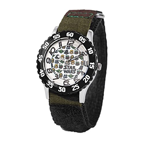 Image of Star Wars Kids' Bezel Stainless Steel Time Teacher Analog Nylon Strap Watch