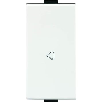 Anchor by Panasonic Roma Plus Modular Polycarbonate 1m 10A/16A Bell Push Switch (White, Pack of 20)