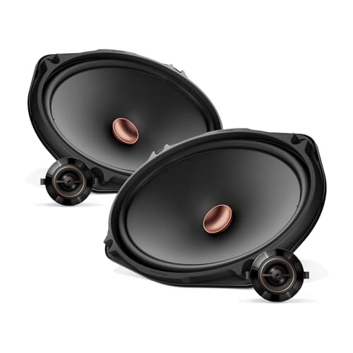 Pioneer TS D69C   Altavoces de Audio para automóvil de 2 vías, Rango Completo, Calidad de Sonido Clara, fácil instalación y Respuesta de Graves Mejorada, Altavoces de 6 x 9 Pulgadas, Color Negro