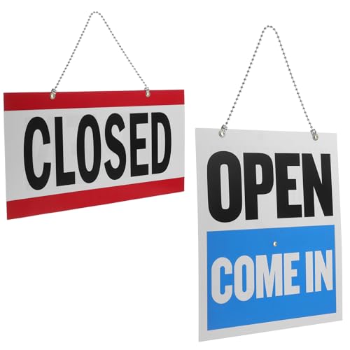 2個 開閉サイン 机の閉店サイン 店舗ドアボード キッチン閉店のサイン 窓開けのサイン 家庭用の吊り下げドアサイン ビジネス用オフィスサイン レストランのオープンサイン 塩ビ