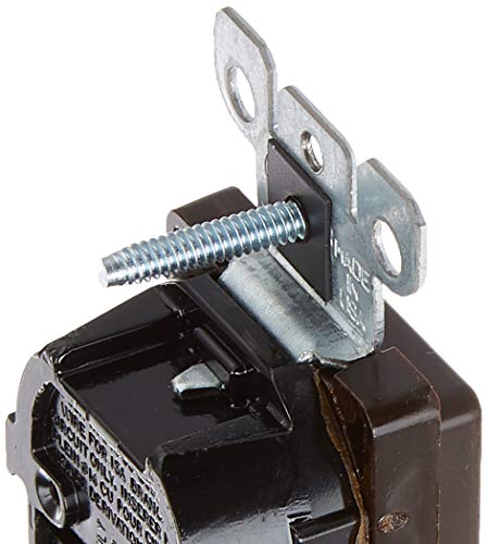 Leviton T5325-B 15 Amp 125 Volt, Tamper Resistant, Decora Duplex Receptacle, Straight Blade, Grounding, Brown #TOP3
