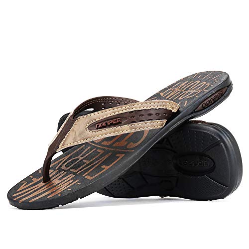Kit Chinelo Estrada Tratorado Com Chinelo Estampado Sport Sapatofran (41, CAFÉ-MARROM)