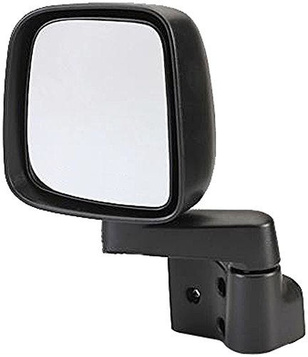 Dorman 955-694 Driver Side Manual Door Mirror - Folding Compatible with Select Jeep Models, Black